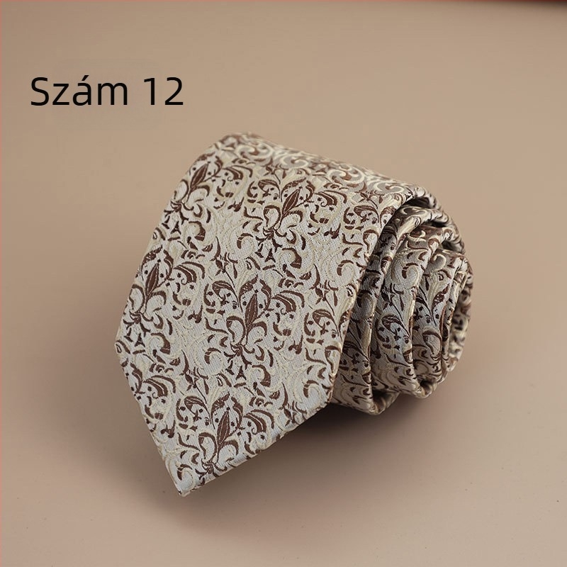 Nyakkendő Arrow-stílusú, férfiaknak; Jacquard szövés; poliészter fonal; poliészter bélés