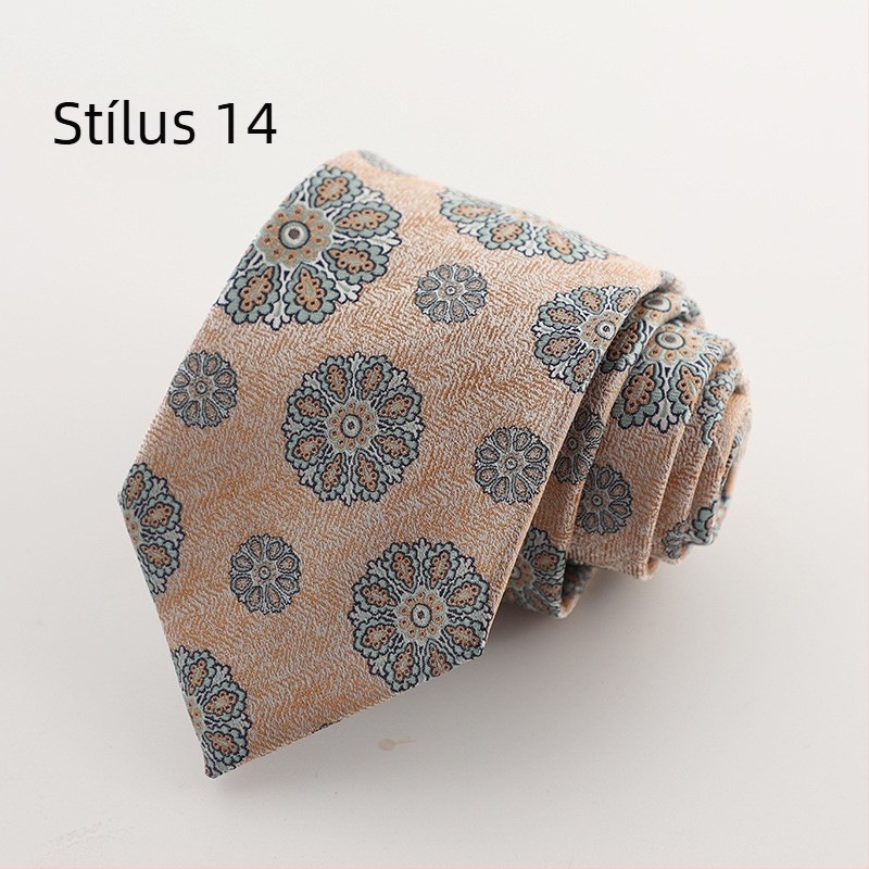 Nyakkendő Arrow-stílusú, férfiaknak; Jacquard szövés; poliészter fonal; poliészter bélés