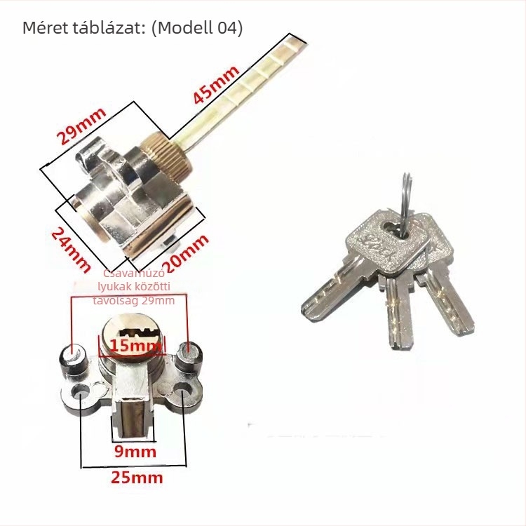 Ju jia belső ajtók zárhenger, réz és cink anyagból, modern minimalista stílus