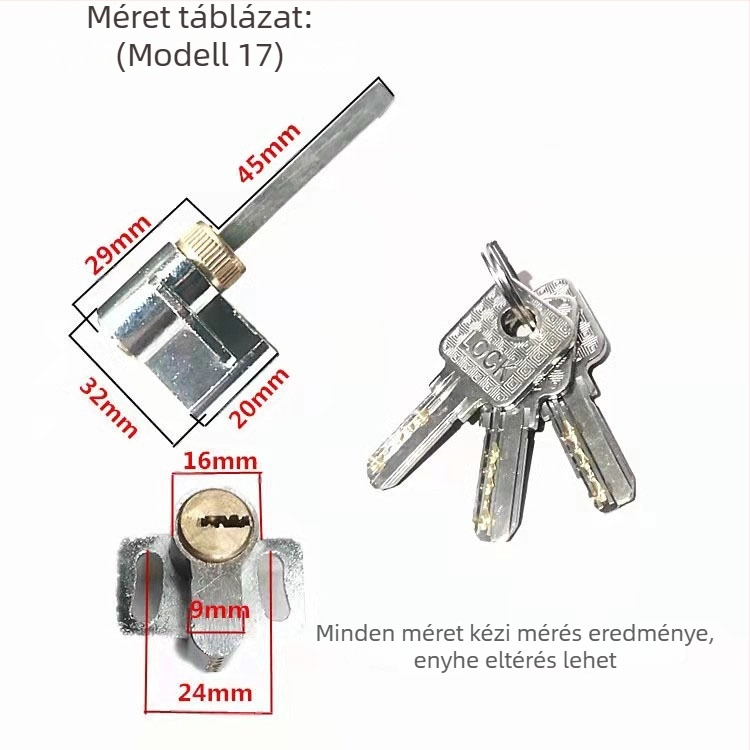 Ju jia belső ajtók zárhenger, réz és cink anyagból, modern minimalista stílus