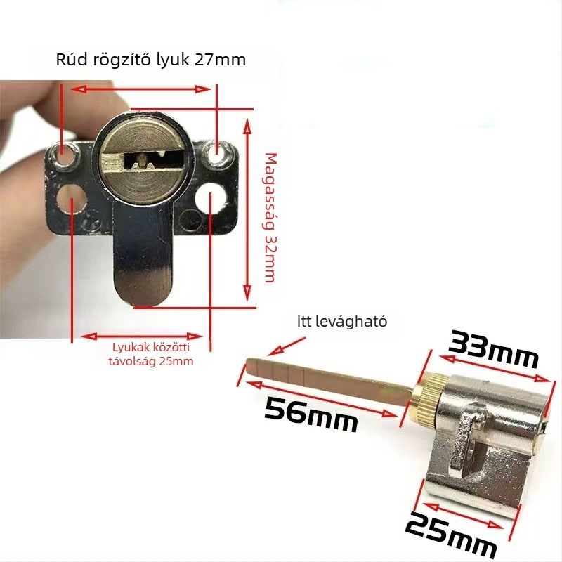 Ju jia belső ajtók zárhenger, réz és cink anyagból, modern minimalista stílus