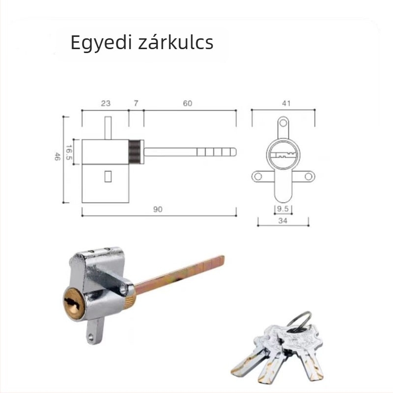 Ju jia belső ajtók zárhenger, réz és cink anyagból, modern minimalista stílus