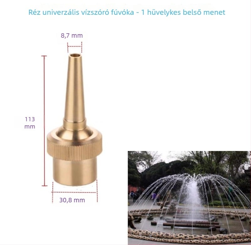 Teljes réz fúvóka tavakhoz, udvarokhoz és parkokhoz — Morning Beauty