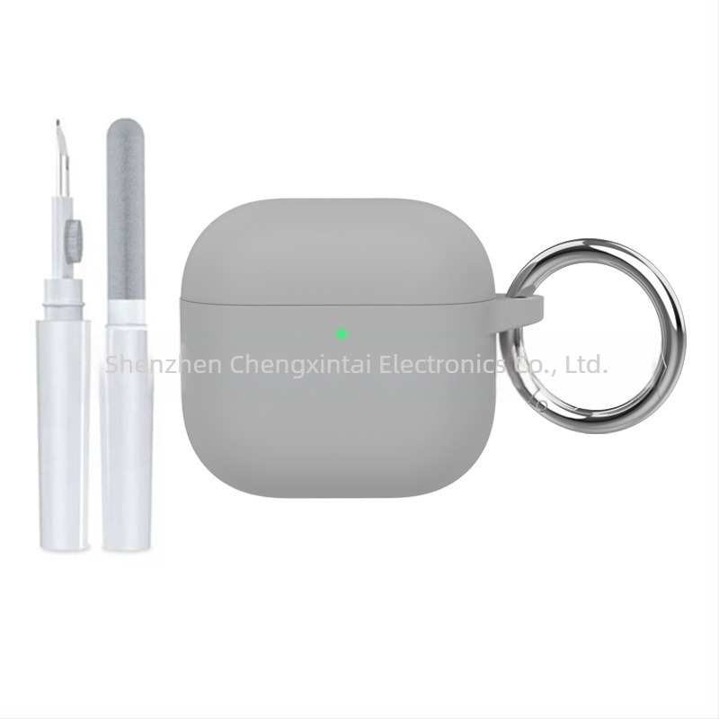 AirPods 4 szilikon védőtok, univerzális, teljes védelem, injekciós öntés