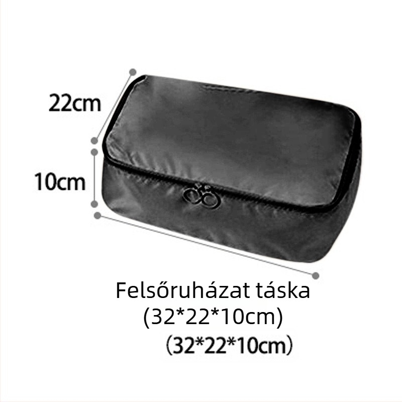 Utazási tárolótáska ruháknak, hordozható utazási szervező, bővíthető, vízálló, nagy kapacitású, hét részes készlet