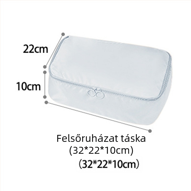 Utazási tárolótáska ruháknak, hordozható utazási szervező, bővíthető, vízálló, nagy kapacitású, hét részes készlet