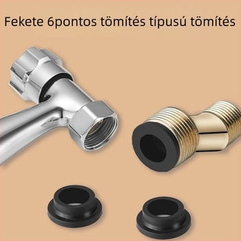 Zuhanykeverő tömítőgumi készlet, 6 darab, gumi, hideg- és meleg vízhez, modern minimalista stílus