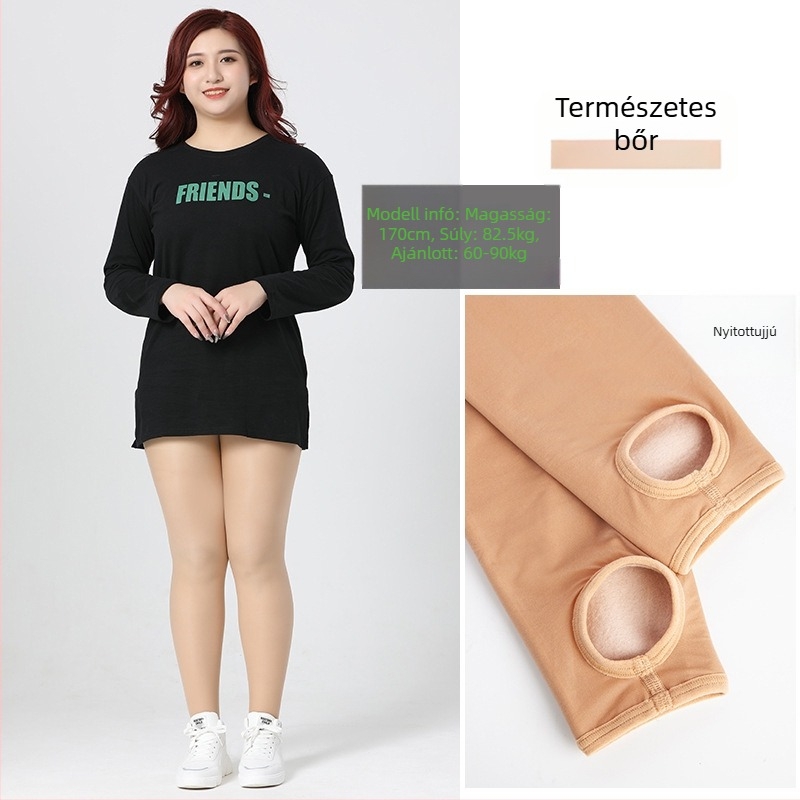 Nylon harisnya, egységes minta, bikini kivágás, vastagított, szexi stílus