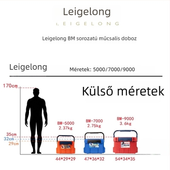 Reglon Mingbang 9000 multifunkcionális horgászdoboz tengeri horgászathoz, hordozható felszerelés