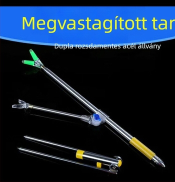 Rozsdamentes acélból készült horgászbot-tartó talppal, földbe dugható alap, horgászszék és felszerelés-doboz