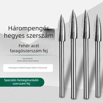 Elektromos fafaragó maró háromélű csiszolófejjel