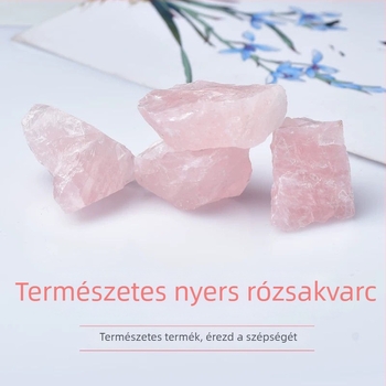 Természetes rózsaszín kvarc nyers kő, vágás nélkül, élek nélküli difúzor kő aromaterápiához, dekoratív kiegészítők