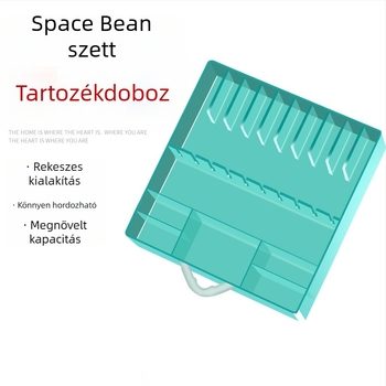 Space Beans horgász kiegészítő készlet – hordozható tároló doboz, nyomásálló, kopásálló, vízálló, PP anyag
