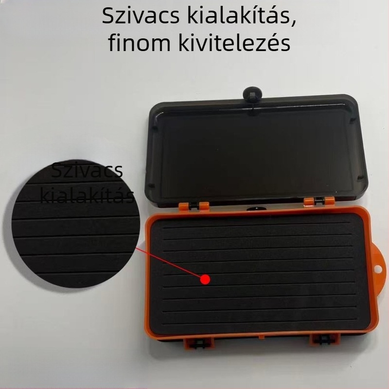 Kétoldalas műcsali-tároló doboz horgászathoz — Minnow típusú puha csalik és ólomsúlyos horogok tárolására