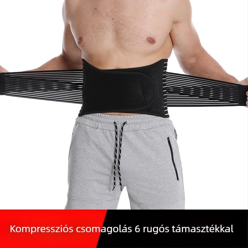 Derékszalag acéllemezes támasz és tömörítés, haskötő a lumbális porckorong protrúzióhoz és izomfáradtsághoz, férfiak és nők számára