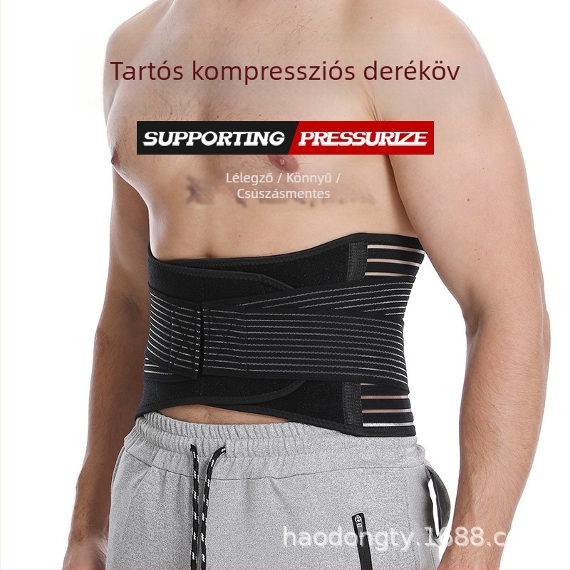 Derékszalag acéllemezes támasz és tömörítés, haskötő a lumbális porckorong protrúzióhoz és izomfáradtsághoz, férfiak és nők számára
