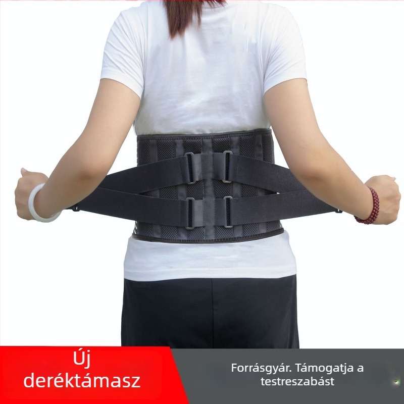 Kompresziós deréköv fitneszhez, légáteresztő és támasztó, derékvédelmet nyújt