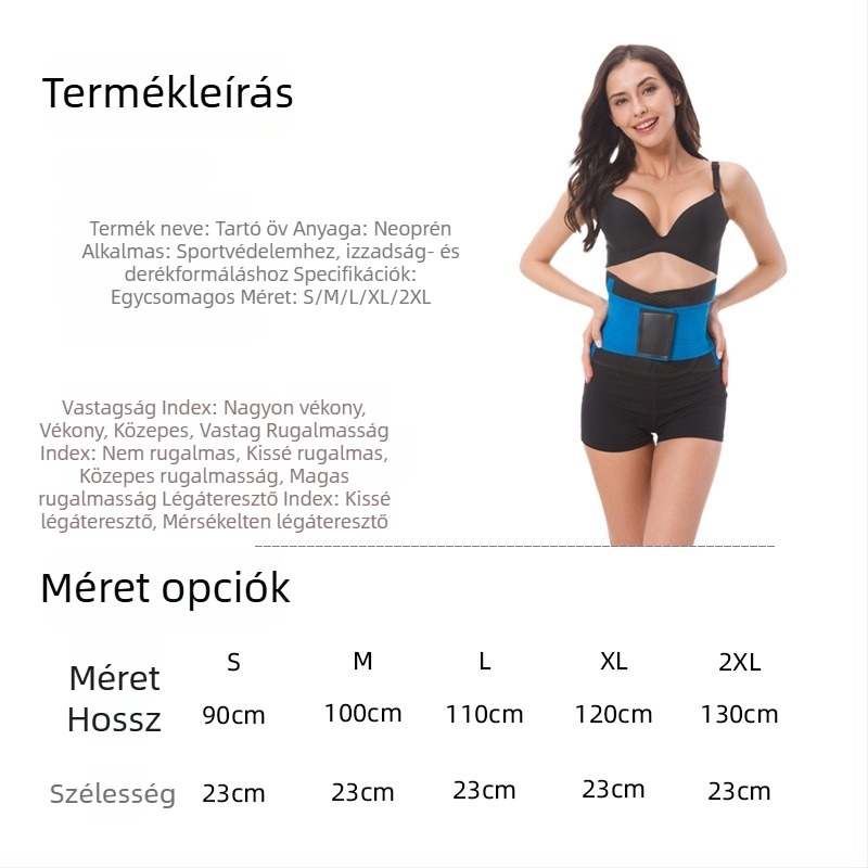 Fitness deréköv négy évszakos kompressziós támasztó öv, izzadságálló korzett, posztpartum hasöv, SBR deréktámasz