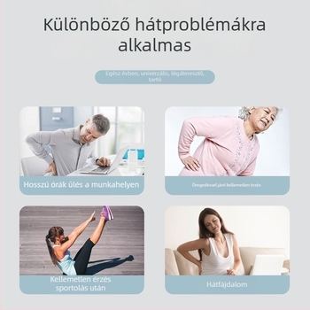 Légáteresztő ágyéki támasztó öv hát- és hasi védelemmel, sporthoz