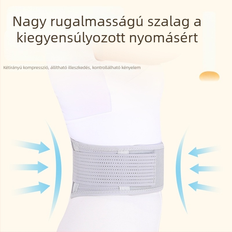 Melegítő deréköv támogatóval, önmelegítő funkcióval, férfiak és nők számára, deréktáji fájdalom esetén
