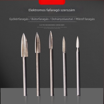 Gyors elektromos fehéracél háromélű faragókés fához – finiselés és gravírozás eszköze