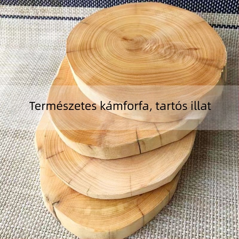 Kamforfa alap és teás alátét gyökér alakú dísz