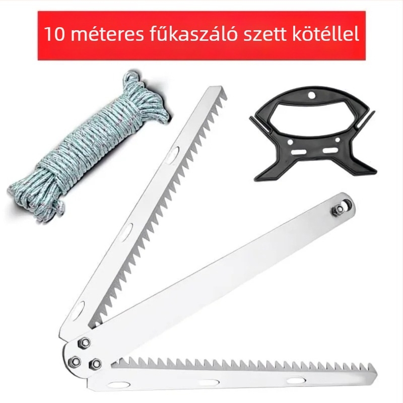 Összecsukható rozsdamentes acélból készült vízi növények vágó kés horgászathoz