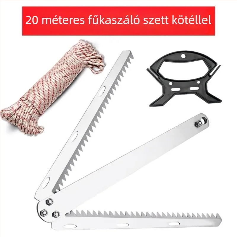 Összecsukható rozsdamentes acélból készült vízi növények vágó kés horgászathoz