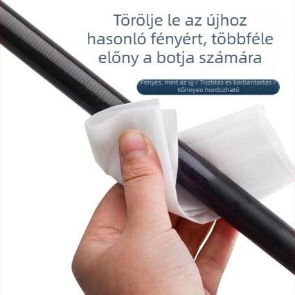 Horgászbot karbantartó készlet: törlő kendők, karbantartó olaj és tisztító kendő