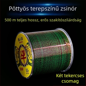 Horgászzsinór 500 m, fő damil mellékdamillel, címke nélkül, PU anyag