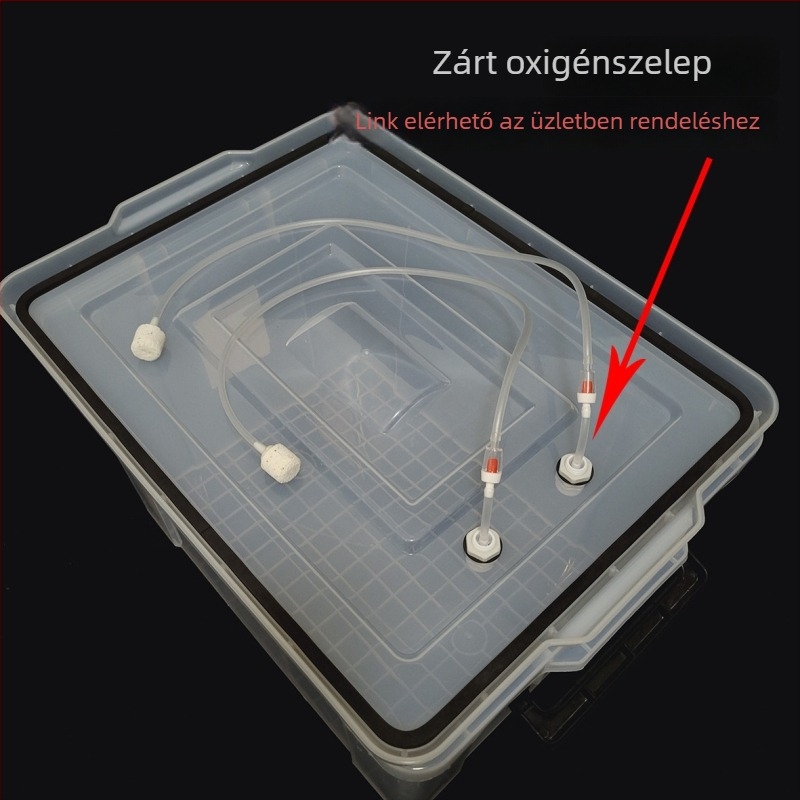 Átlátszó, téglalap alakú élőhal-szállító doboz, szivárgásmentes autóhoz használható, horgászfelszerelés tárolására