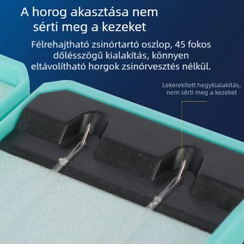Mini horgász damil és horog tároló doboz – kompakt kialakítás