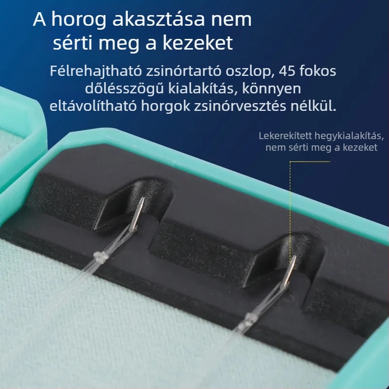 Mini horgász damil és horog tároló doboz – kompakt kialakítás