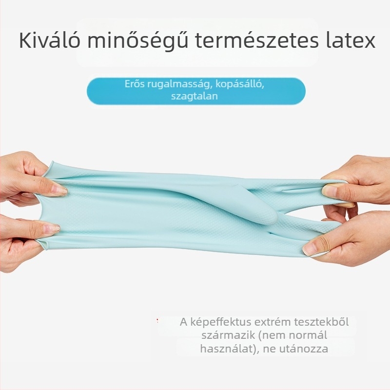Miaojie női mosogatókesztyűk – tartós gumiból, vízálló, csúszásmentes, 32 cm hosszú, konyhai használatra