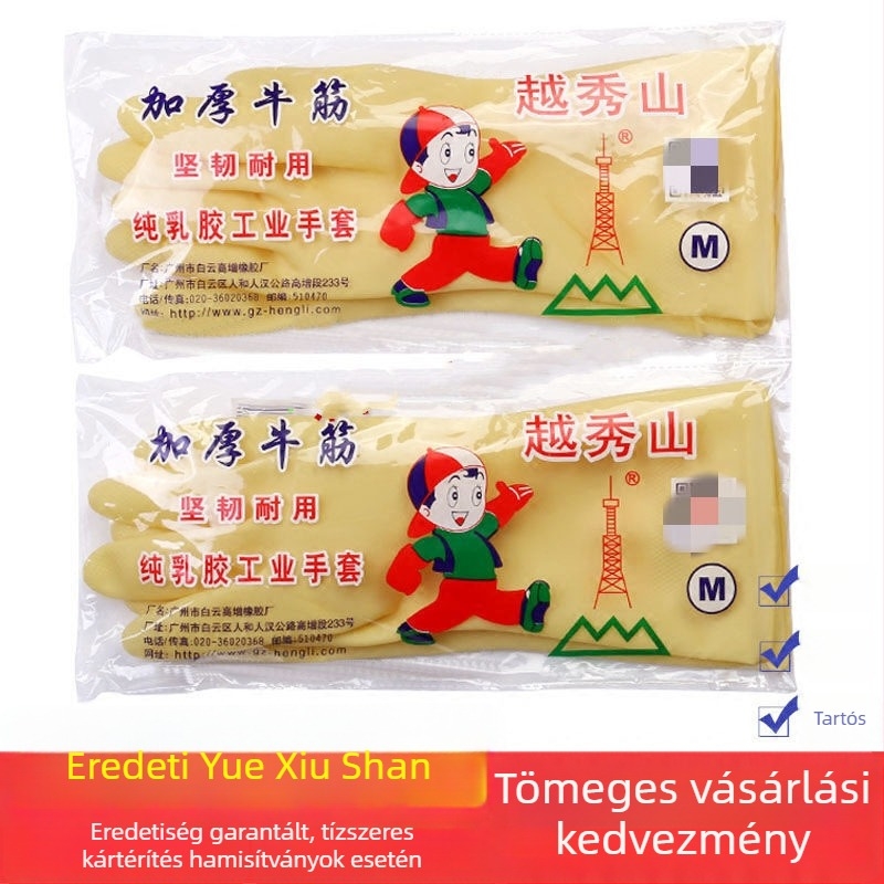 Latex kesztyű konyhai használatra, vastag kivitelűek, sav- és lúgálló, háztartási használatra