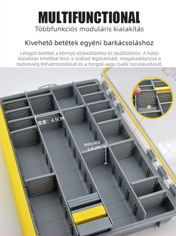Racquet Horgászfelszerelés Doboz, Csali Tároló Doboz, Vízálló Kiegészítő Doboz