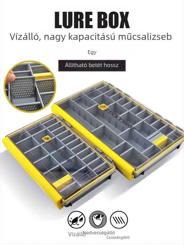 Racquet Horgászfelszerelés Doboz, Csali Tároló Doboz, Vízálló Kiegészítő Doboz