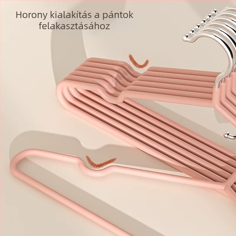 Megvastított, megerősített univerzális ruhakasztó, nyom nélkül a ruhákon, nagy méret
