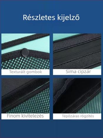 Bőr ülőpárna horgászláda számára, oldalsó tárolózsebbel és több rekesszel