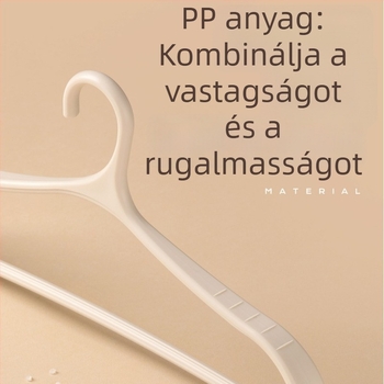Camellia varrás nélküli ruhafogas otthoni használatra, megakadályozza a vállak kidudorodását, ideális diák kollégiumokban, ruhaszárító