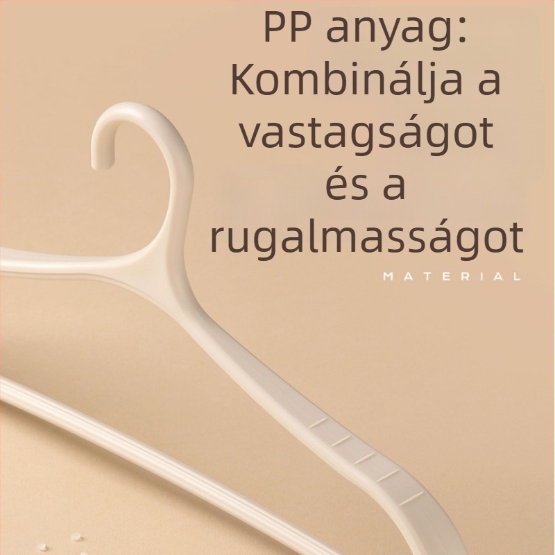Camellia varrás nélküli ruhafogas otthoni használatra, megakadályozza a vállak kidudorodását, ideális diák kollégiumokban, ruhaszárító