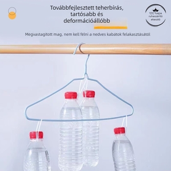 Csúszásmentes ruhaszárító állvány műanyag bevonattal, megerősített és megvastagodott kivitelben, erkélyre és otthonra