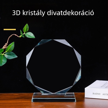 Kristályos nyolcszögletű trófea – üres medalion alkatrészek