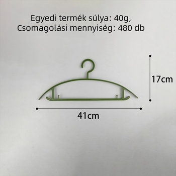 Széles vállú ruhafogasok, vastagított csúszásmentes műanyagból, otthoni használatra, 10 darabos készlet