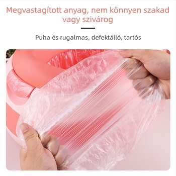 Egyszer használatos zacskók gyerekek vécéjéhez, műanyag hulladékzsákok, ürülékzsákok