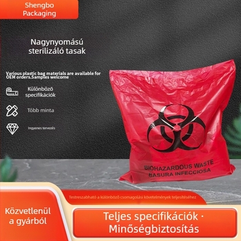 Magasnyomású sterilizáló tasakok biomedikai hulladékokhoz, veszélyes hulladékokhoz és laboratóriumi gyűjtőtasakok
