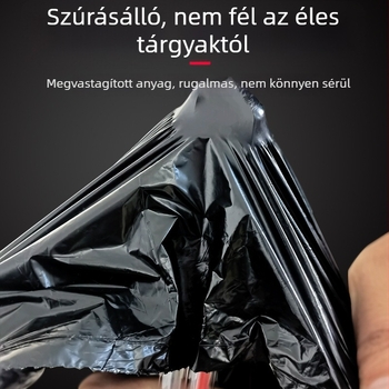 Konyhai szemeteszsákok húzózáras kialakítással, vastagított anyagból, fogantyúval, automatikus záródással, tartósak