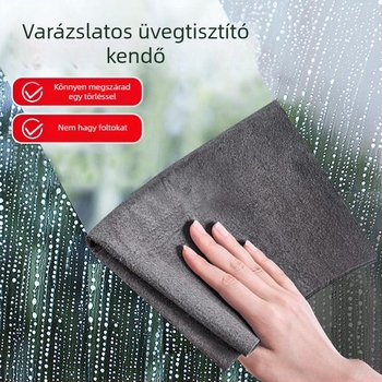 Ultrafin mikroszálas üvegtisztító kendő – nyommentes, vízjel-mentes, üveghez és tükrökhöz