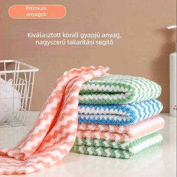 Víz-hullám mintás tisztító kendő üveghez