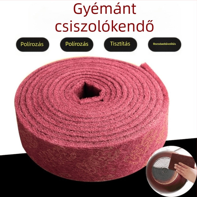 Nylon abrázív mosórongy edényekhez – olaj és rozsda eltávolítása, konyhai tisztítás